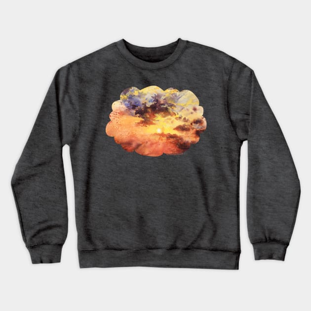 Watercolor Sky No 2 Crewneck Sweatshirt by KKmiecik_ART